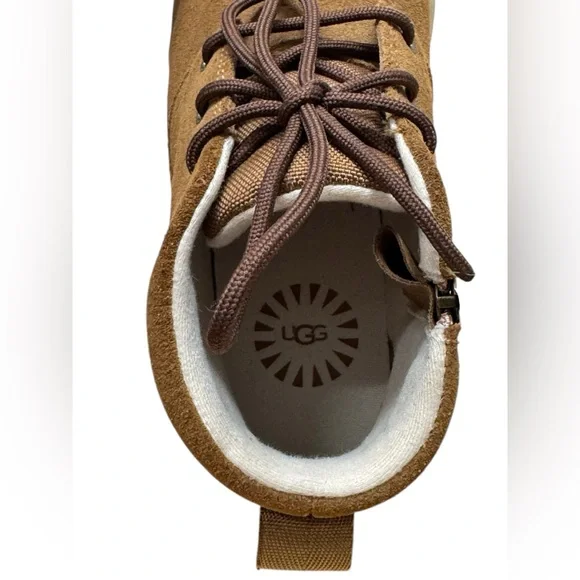 Like new! UGG K Canoe III Weather suede Chukka boots, waterproof, tan, kids13 - Picture 9 of 13